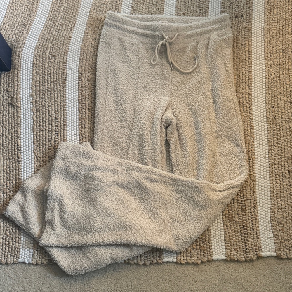Cozy Tan Flare Pants